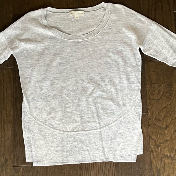 White + Warren blue sweater, size xsmall - Picture 4 of 4